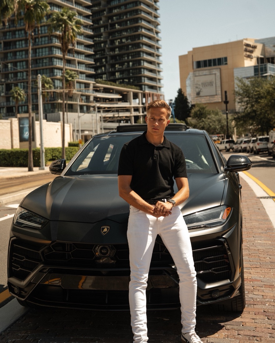 Torin in Tampa with a Lamborghini Urus